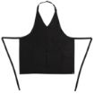 Picture of Whites V Neck Service Apron Black - B128