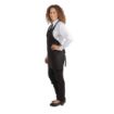 Picture of Whites V Neck Service Apron Black - B128
