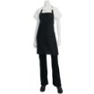 Picture of Chef Works Two Patch Pocket Bib Apron Black - B780