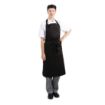 Picture of Whites Bib Apron Polycotton Black - A279