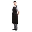 Picture of Whites Bib Apron Polycotton Black - A279