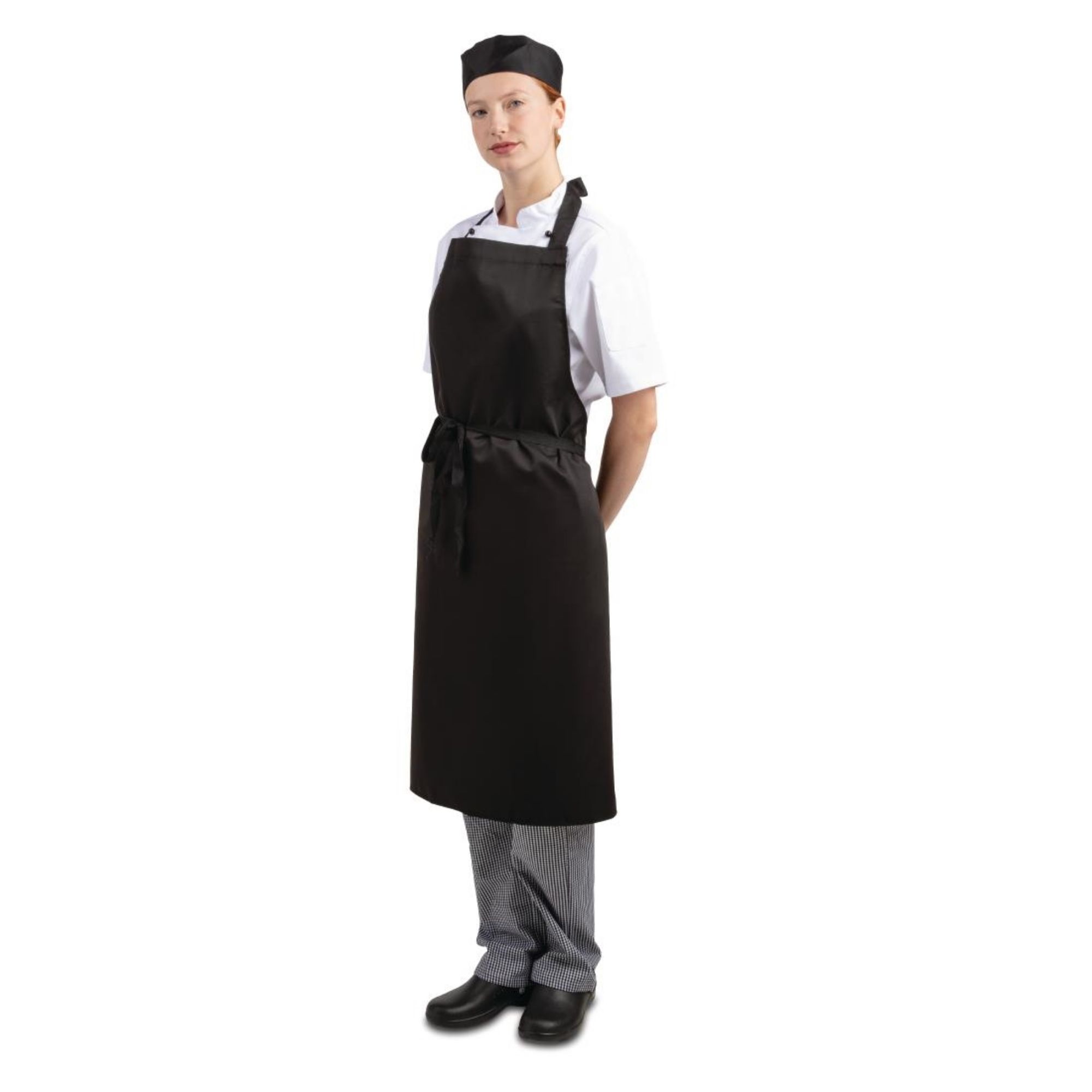 Picture of Whites Bib Apron Polycotton Black