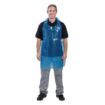 Picture of Disposable Polythene Bib Aprons Blue (Pack of 100) - A305