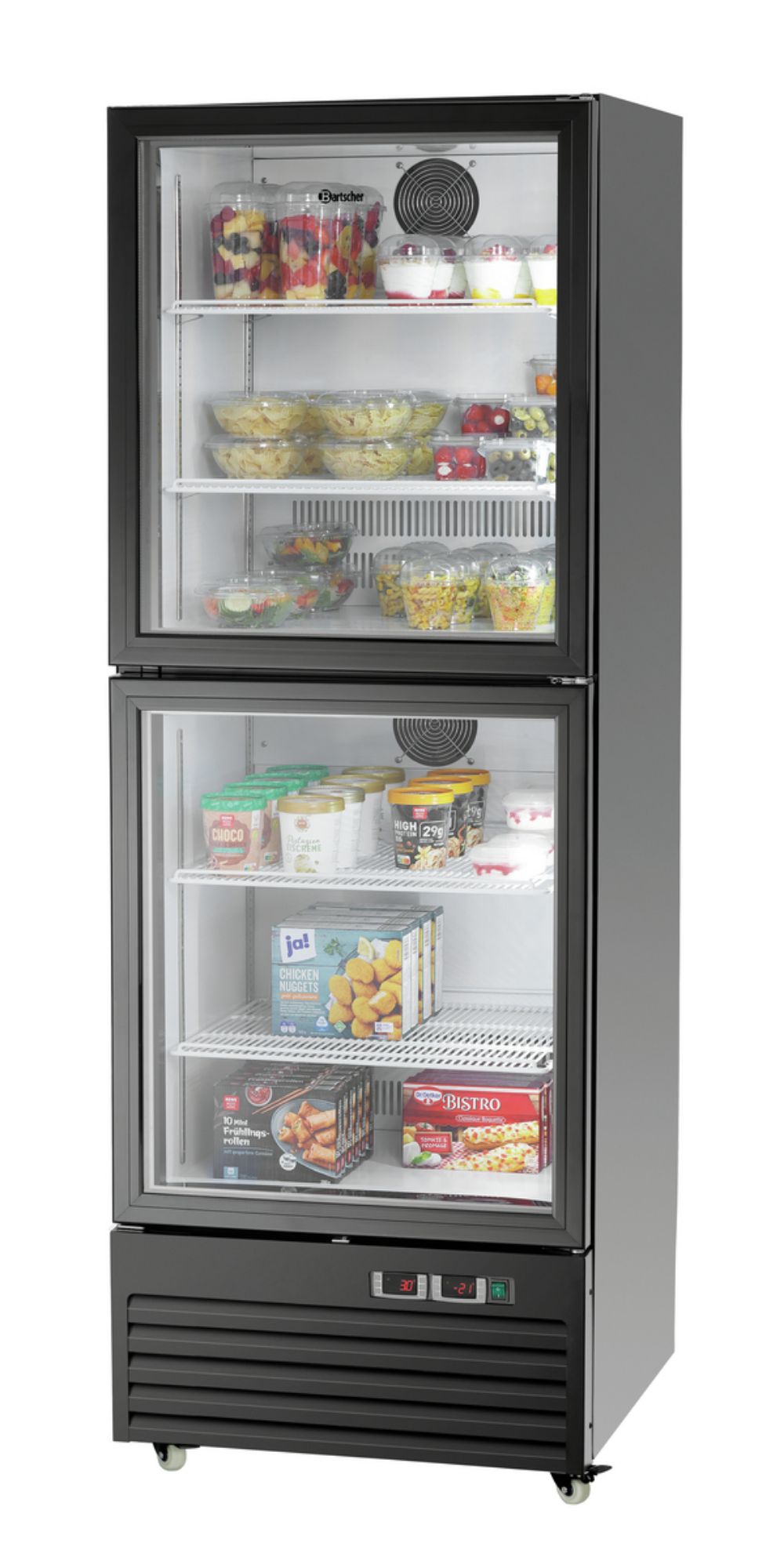 Picture of Bartscher Combination fridge/freezer 430L - 700898
