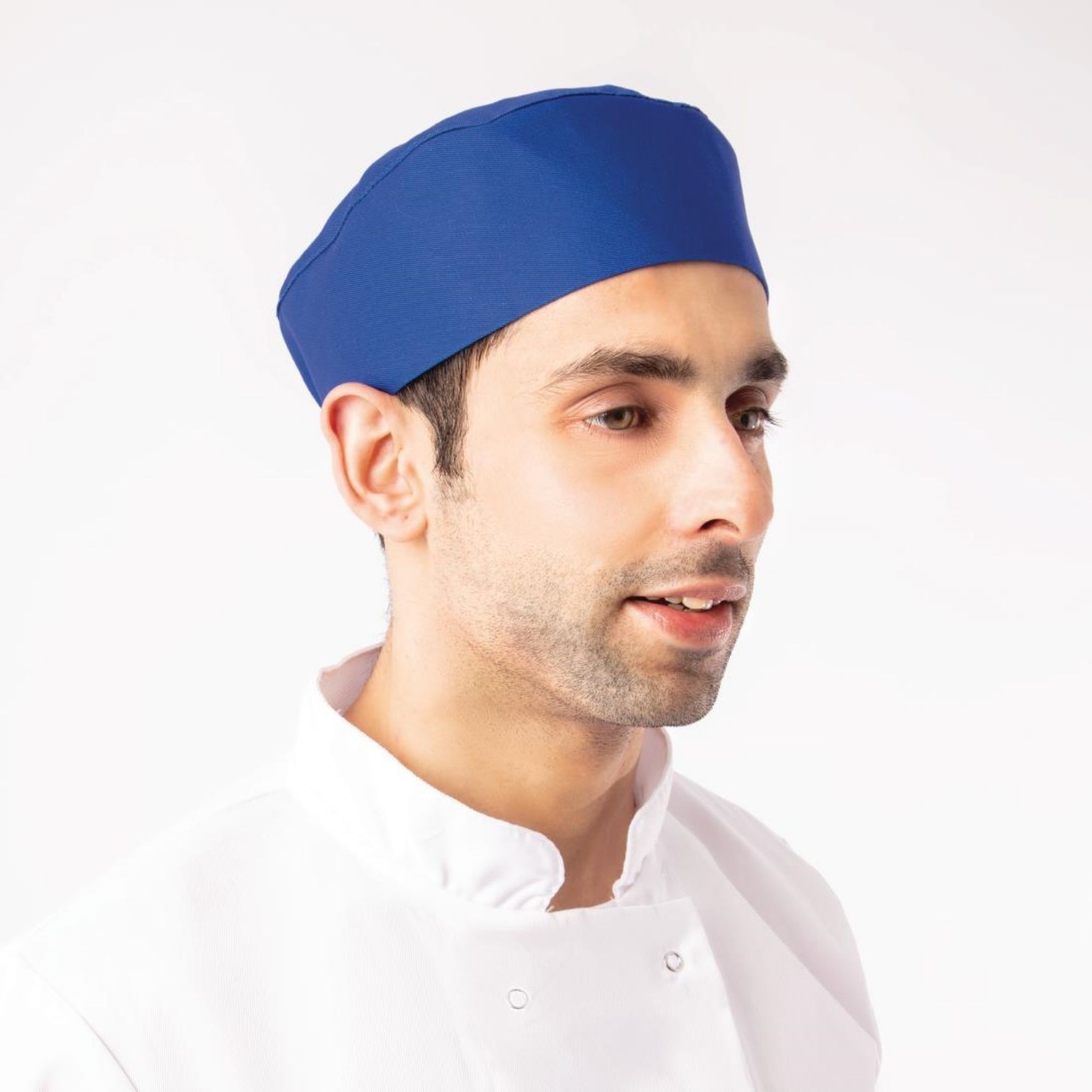 Picture of Whites Chefs Skull Cap Royal Blue