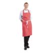 Picture of Whites Bib Apron Red And White Stripe - A532