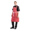 Picture of Whites Bib Apron Red And White Stripe - A532