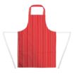 Picture of Whites Bib Apron Red And White Stripe - A532