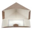Picture of Colpac Recyclable Kraft Front-Loading Sandwich Wedges With PLA Window (Pack of 500) - DF605