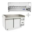 Picture of Atosa EPF3495GR + VRX1500/330 2 Door Granite Top Pizza Counter Fridge with VRX Unit & GN Pans, 250 Litres - EPF3495GR+VRX1500-330