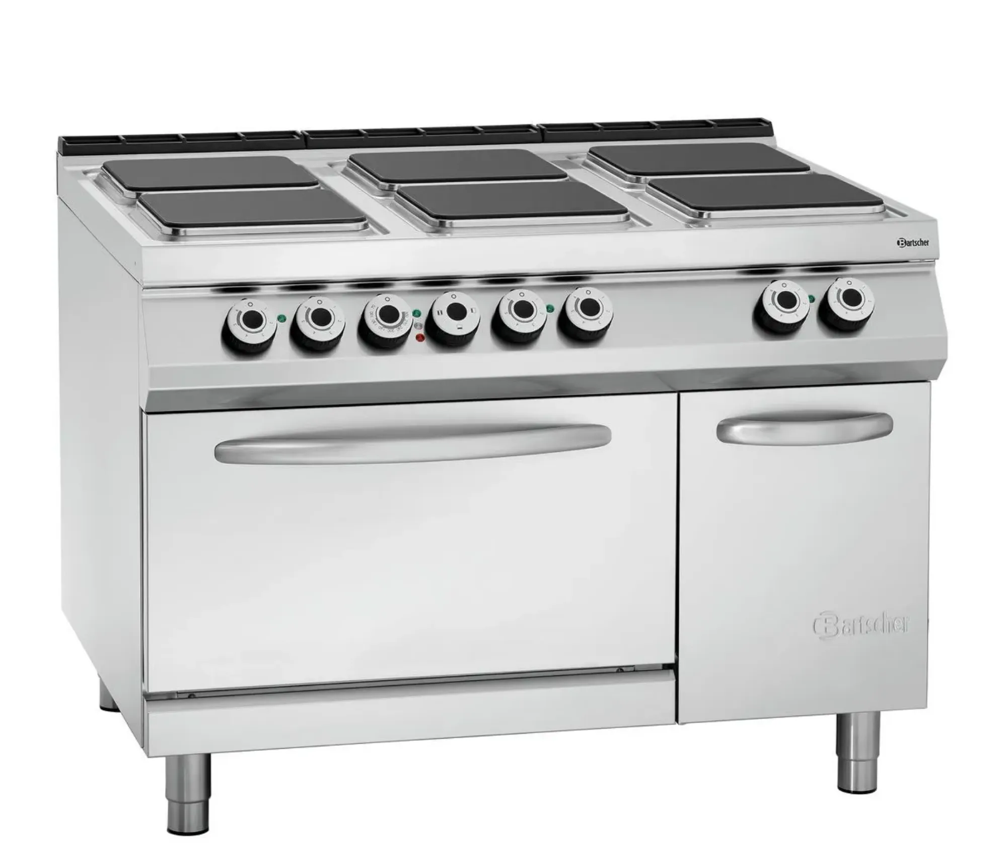 Picture of Bartscher 6 plate electrical stove, EBO 2/1GN - 296217