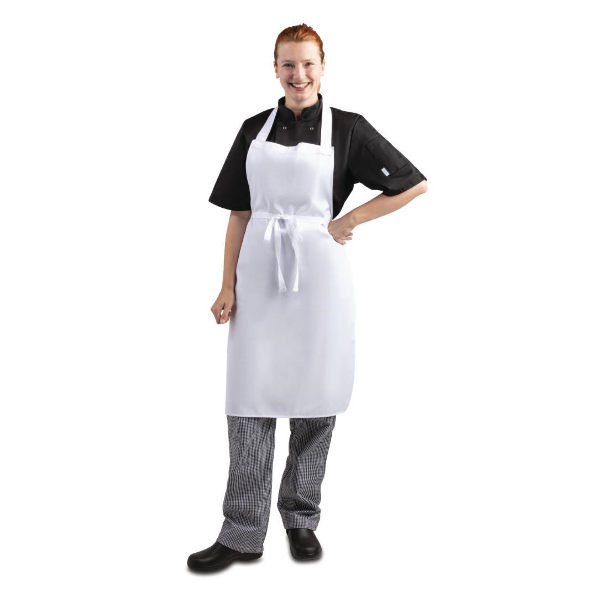 Picture of Whites Bib Apron Polycotton White