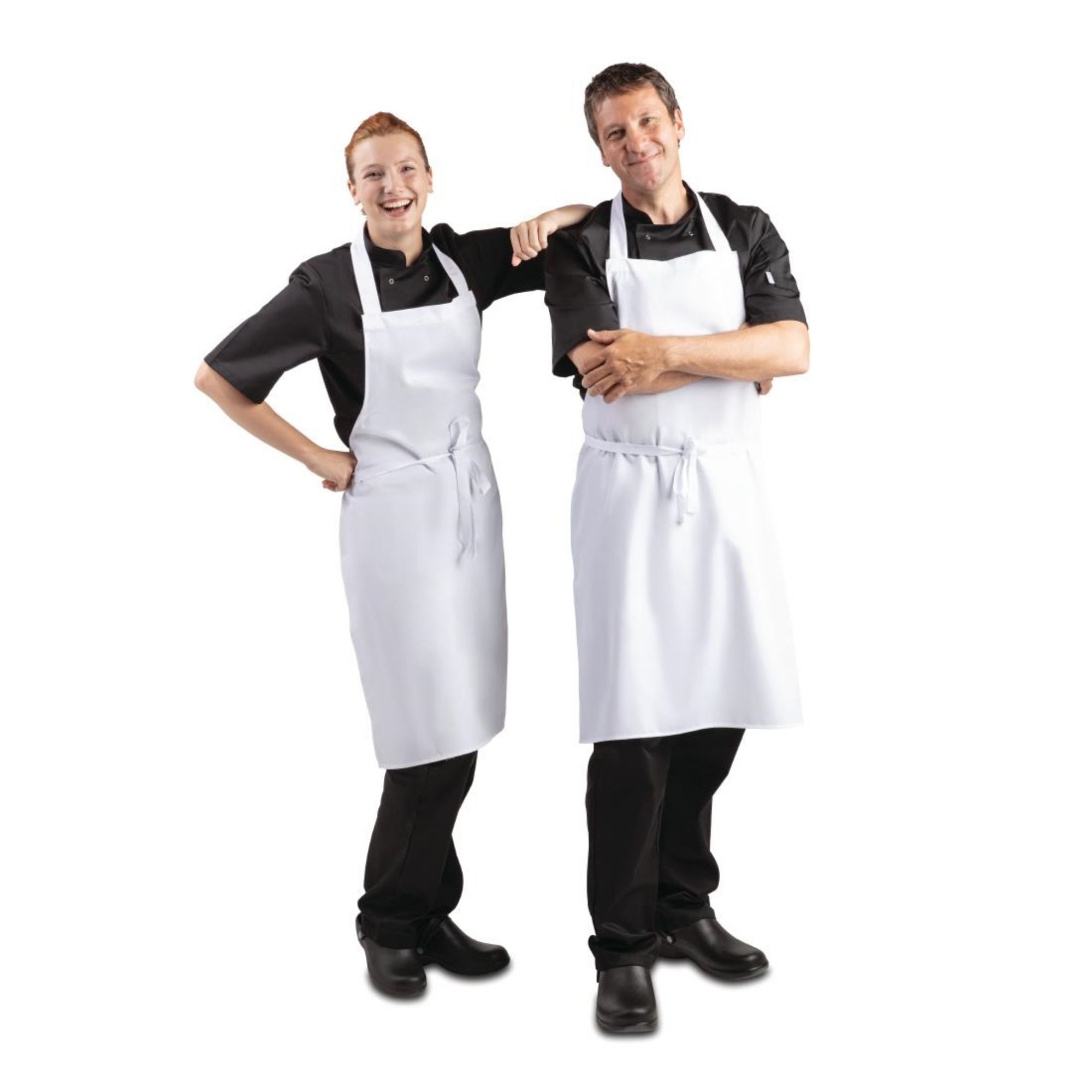 Picture of Whites Bib Apron Polycotton White