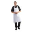 Picture of Whites Bib Apron Polycotton White - A521