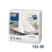 Picture of Tork Premium Linstyle Dinner Napkin White 40x40cm 1/4 Fold (Pack of 600) - DP180