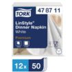 Picture of Tork Premium Linstyle Dinner Napkin White 40x40cm 1/4 Fold (Pack of 600) - DP180