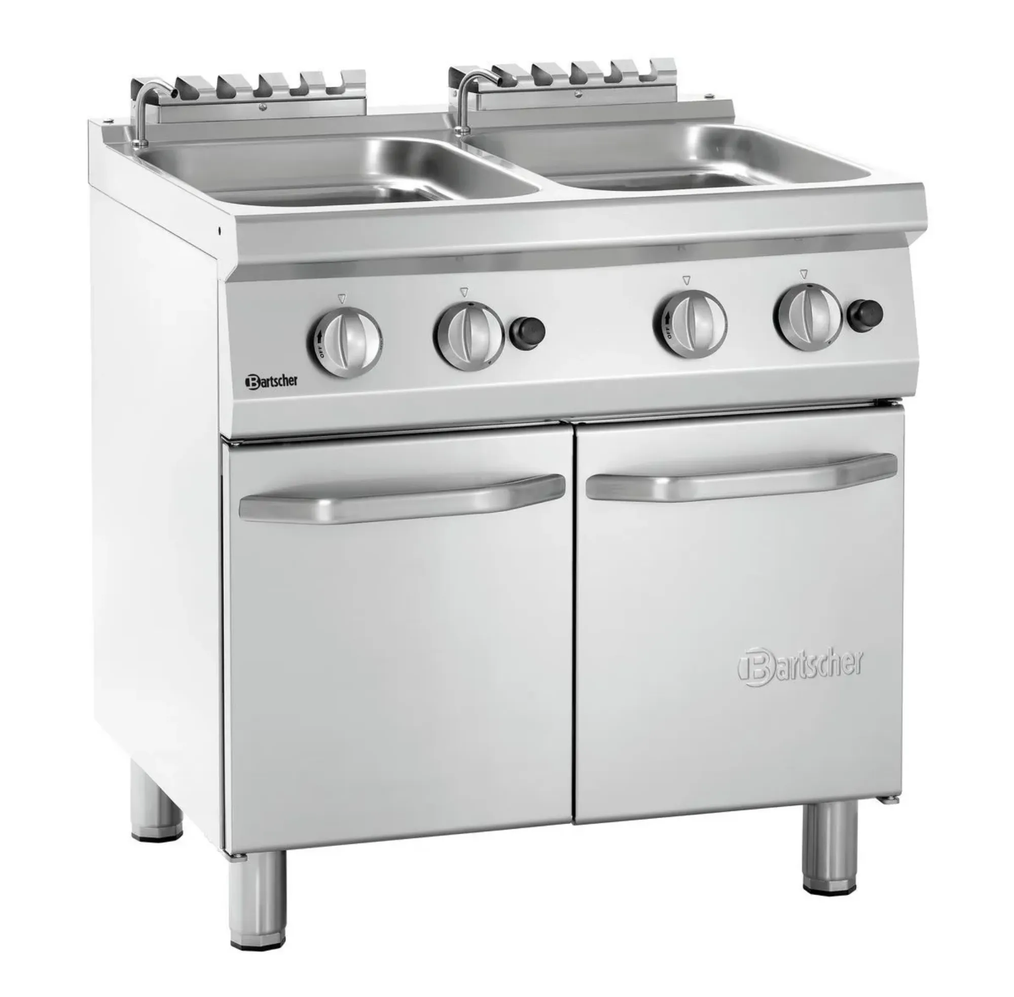 Picture of Bartscher Pasta cooker, gas 700, W800 2x24L Freestanding - 2853101