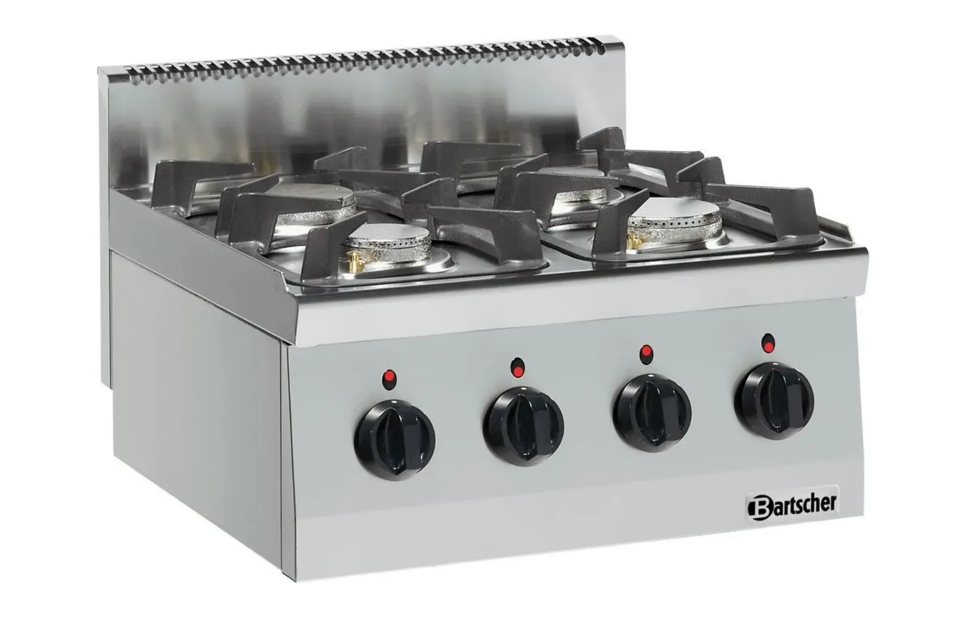 Picture of Bartscher Gas stove 600, W600, 4BR, TU Countertop - 1317463