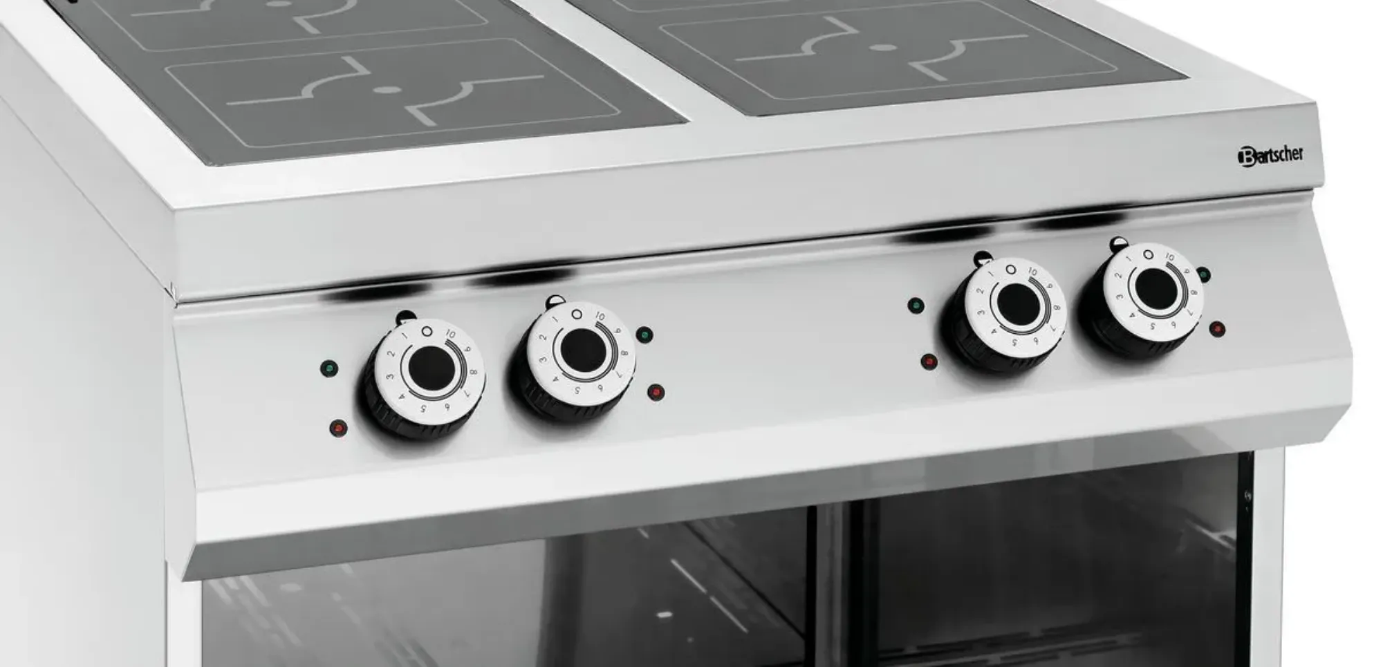 Picture of Bartscher Induction stove, 4 HTzon., OBU