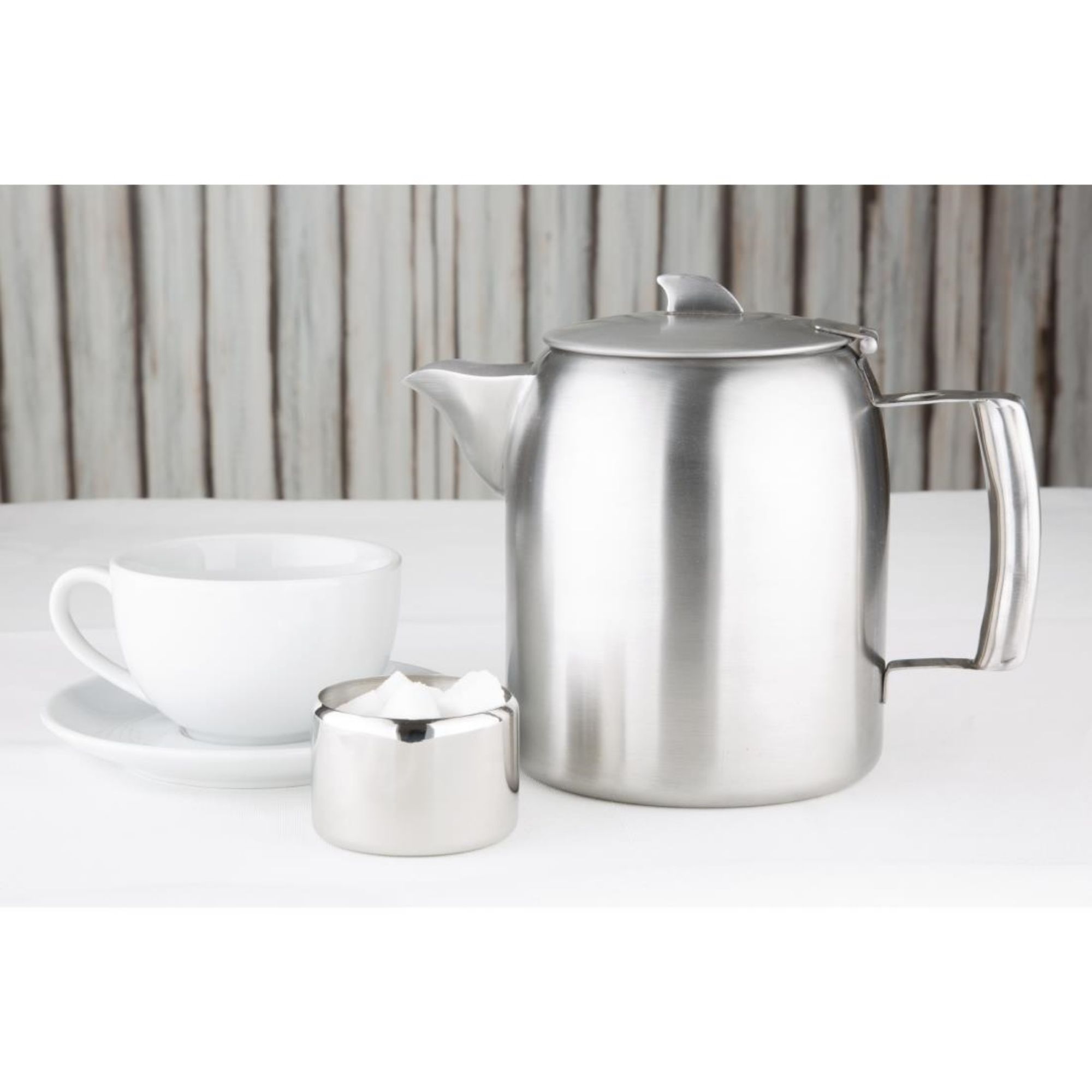 Picture of Olympia Airline Teapot Stainless Steel 1.6Ltr
