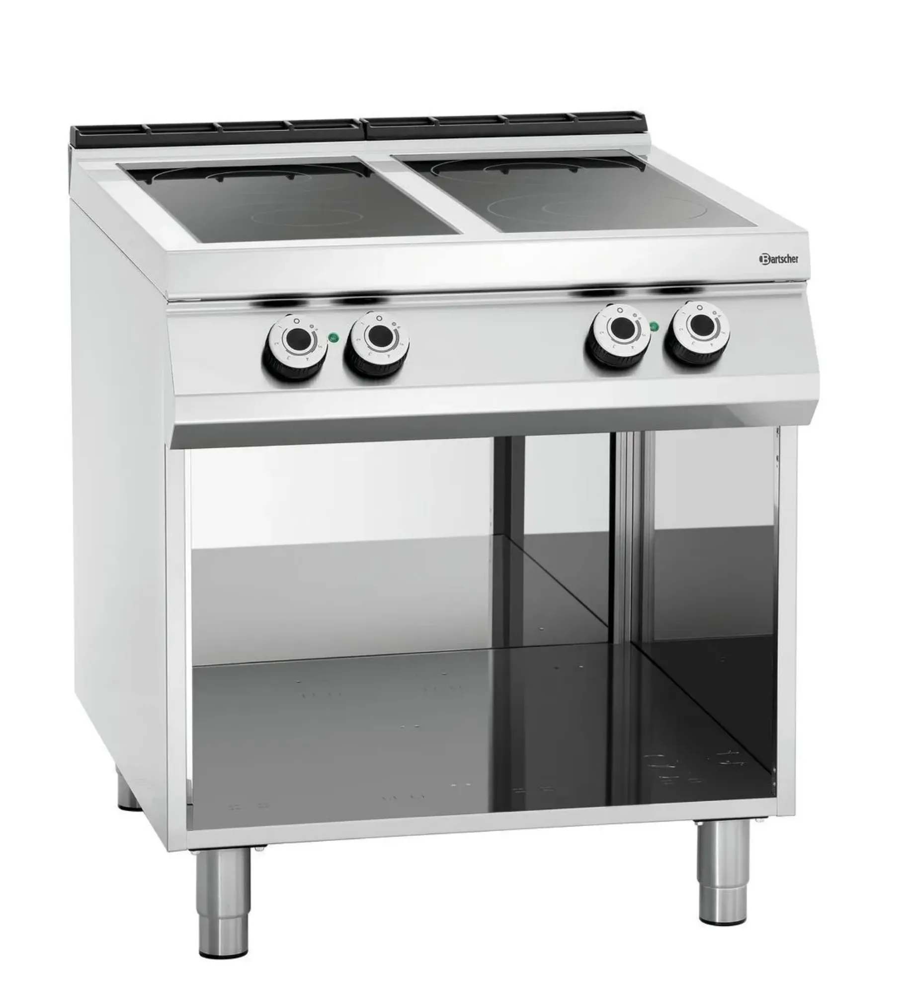 Picture of Bartscher Ceramic glass stove, 4 HTzon., OBU Freestanding - 296421