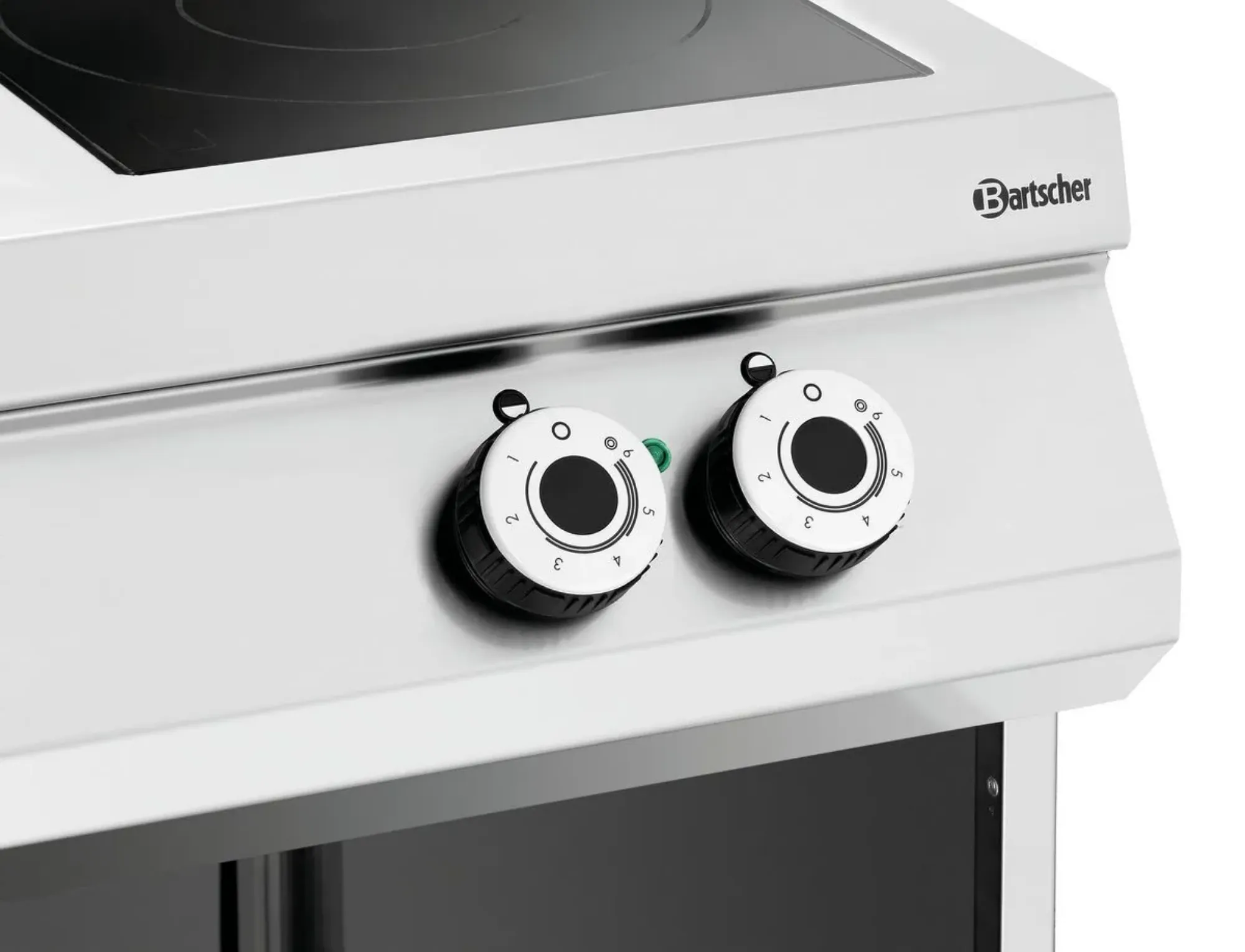 Picture of Bartscher Ceramic glass stove, 4 HTzon., OBU