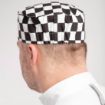 Picture of Whites Chefs Skull Cap Big Black and White Check - A161