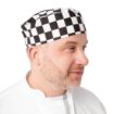 Picture of Whites Chefs Skull Cap Big Black and White Check - A161