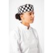 Picture of Whites Chefs Skull Cap Big Black and White Check - A161