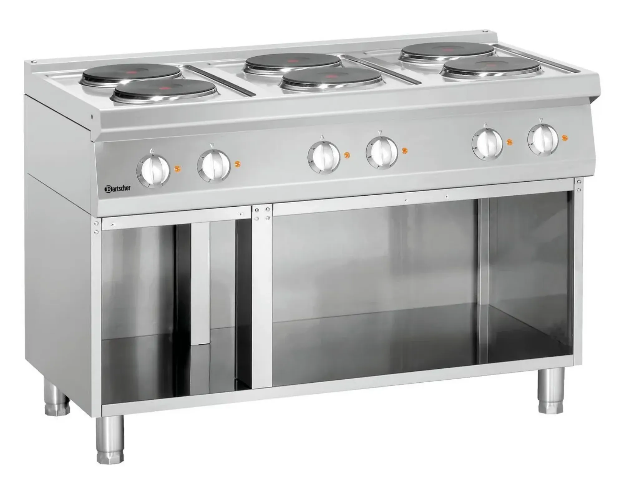 Picture of Bartscher Barstcher Electric stove 700, W1200, 6PL,OBU Round Freestanding - 286106