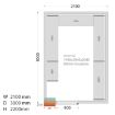 Picture of Tefcold CRPF2130 Coldroom (Cooling) H2200 x W2100 x D3000 - CRPF2130