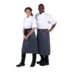 Picture of Whites Butchers Waist Apron Blue and White Stripe - A647