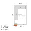 Picture of Tefcold CRPF1524 Coldroom (Cooling) H2200 x W1500 x D2400 - CRPF1524