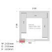Picture of Tefcold CRNF2121 Freezer Room (Freezing) H2200 x W2100 x D2100 - CRNF2121