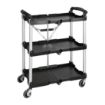 Picture of Vogue 3 Tier PP Folding Trolley Black - DT429