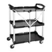 Picture of Vogue 3 Tier PP Folding Trolley Black - DT429