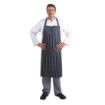 Picture of Whites Butchers Apron Navy Stripe Extra Large - A662