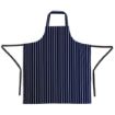 Picture of Whites Butchers Apron Navy Stripe Extra Large - A662
