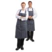 Picture of Whites Butchers Apron Navy Stripe Extra Large - A662