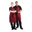 Picture of Whites Bib Apron Burgundy - A557