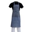 Picture of Whites Water Resistant Bib Apron Blue and White - A580