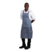 Picture of Whites Water Resistant Bib Apron Blue and White - A580