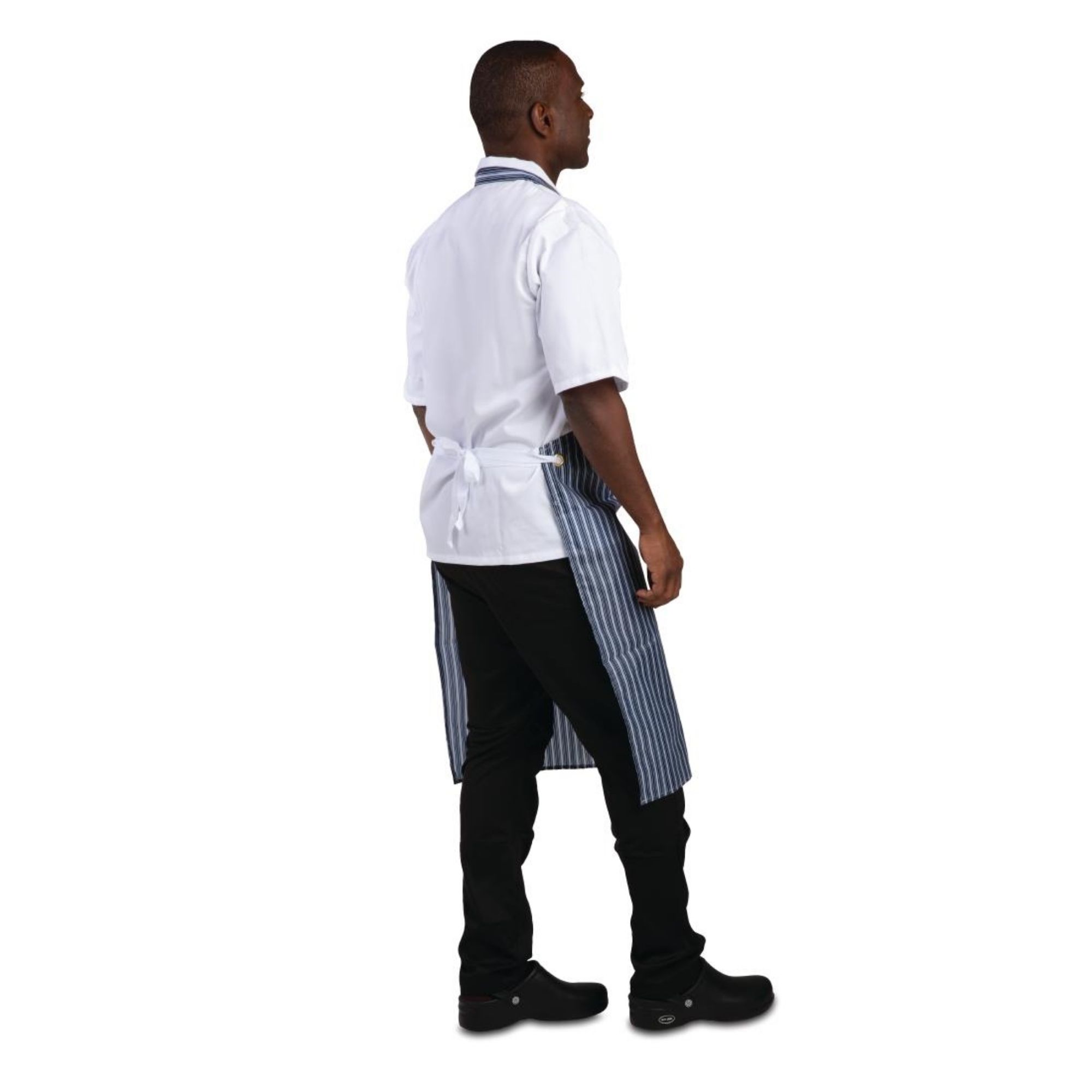 Picture of Whites Water Resistant Bib Apron Blue and White