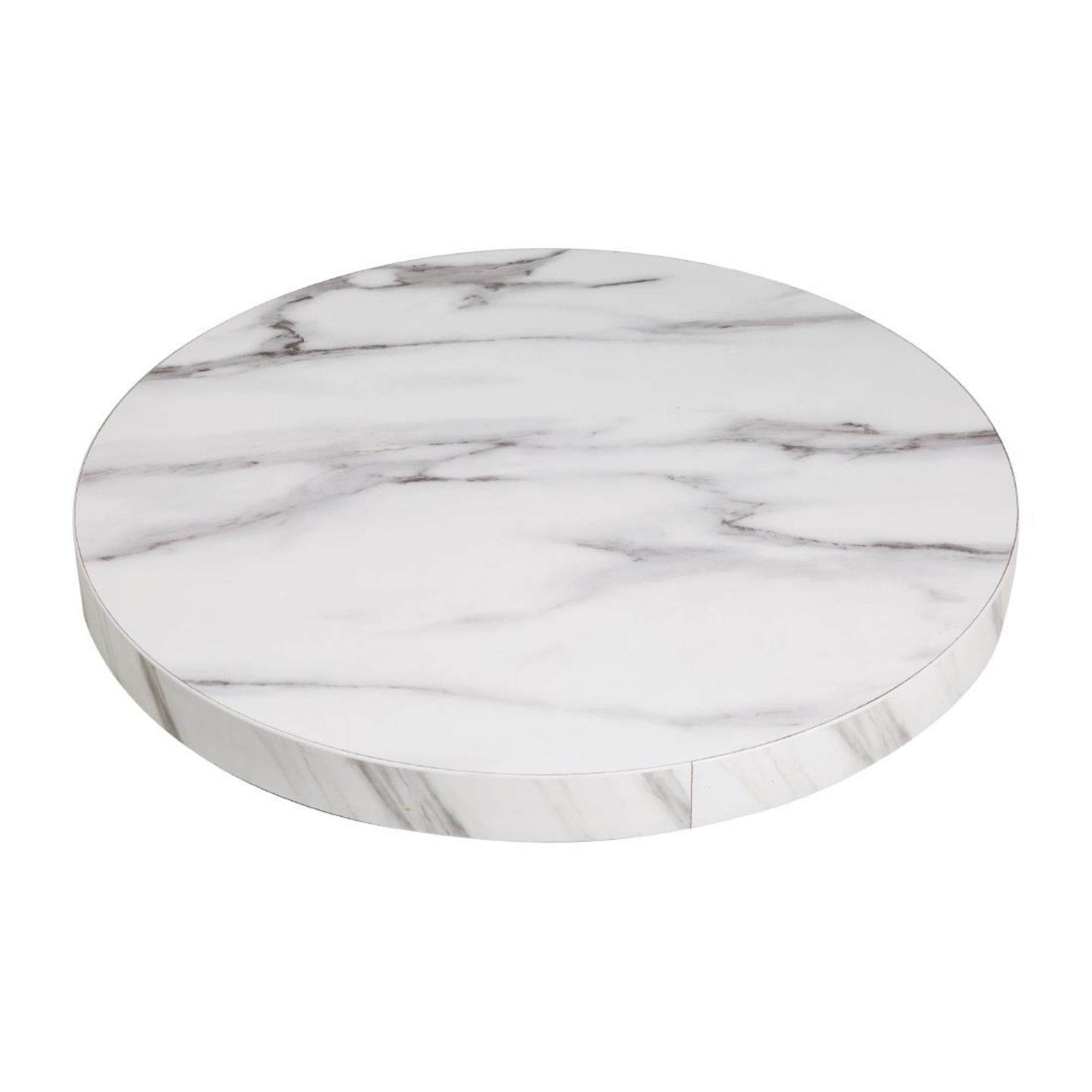 Picture of Bolero Pre-drilled Round Table Top Marble Effect 600mm