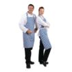 Picture of Whites Bib Apron Blue And White Check - A554