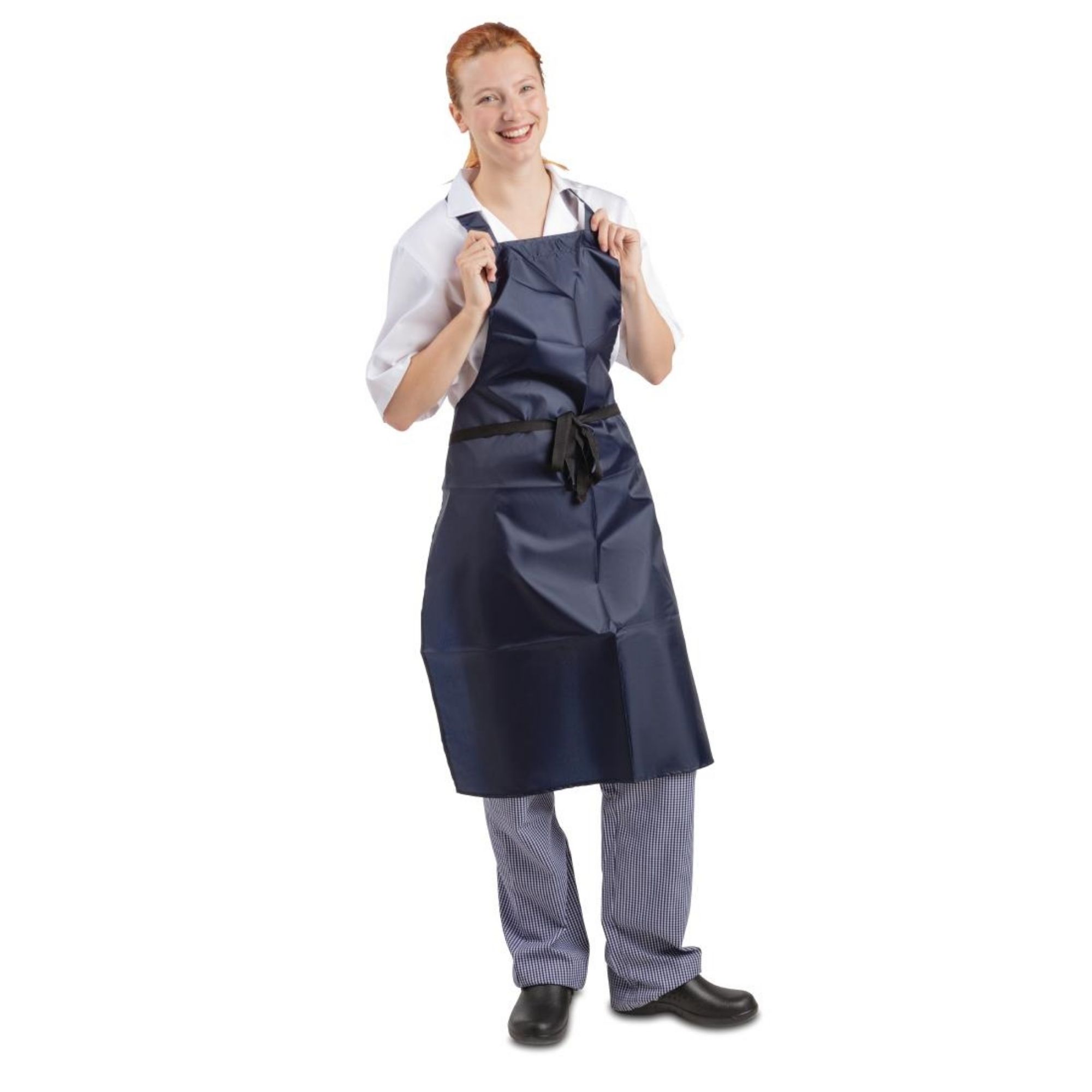 Picture of Whites Light Duty Water Resistant Bib Apron Blue