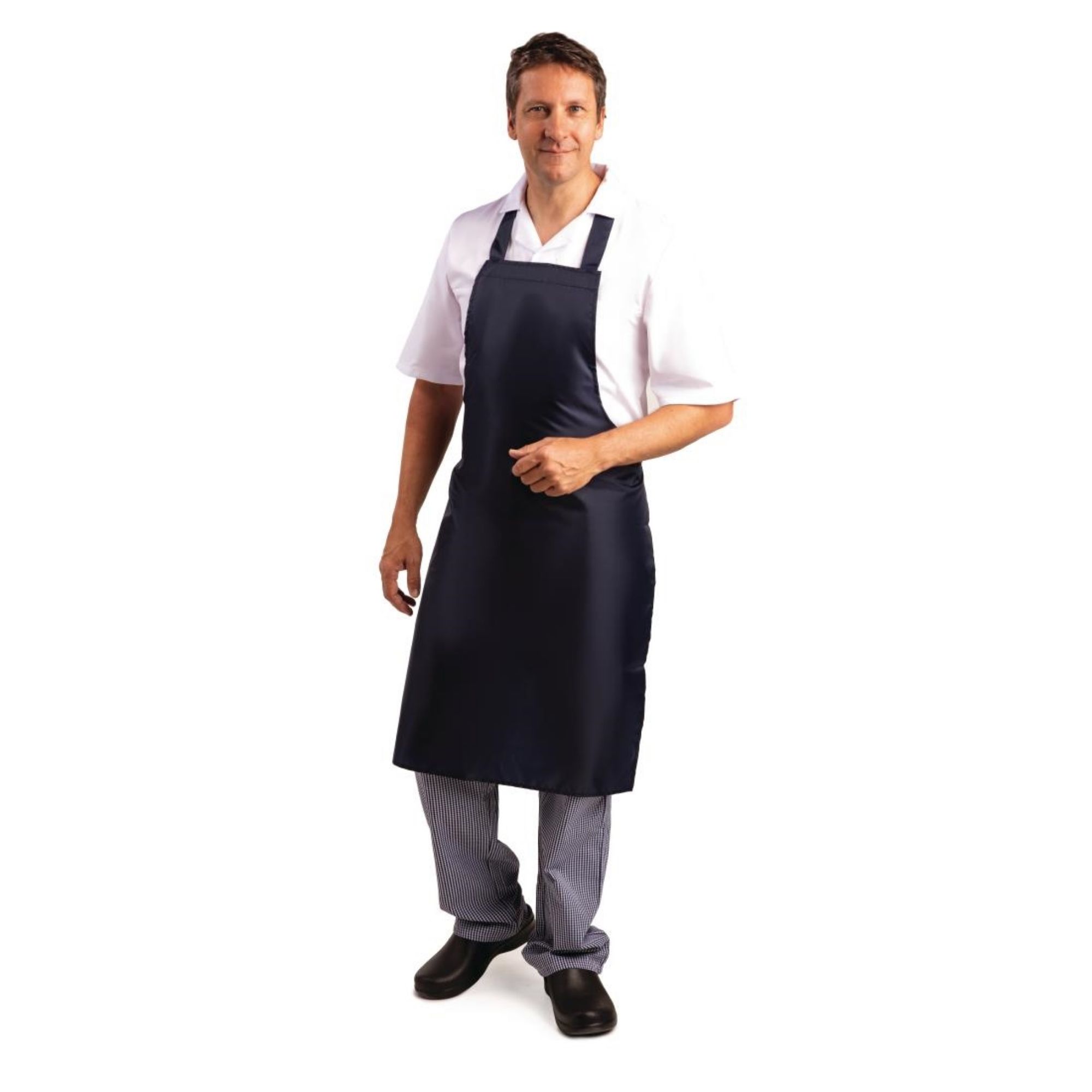 Picture of Whites Light Duty Water Resistant Bib Apron Blue