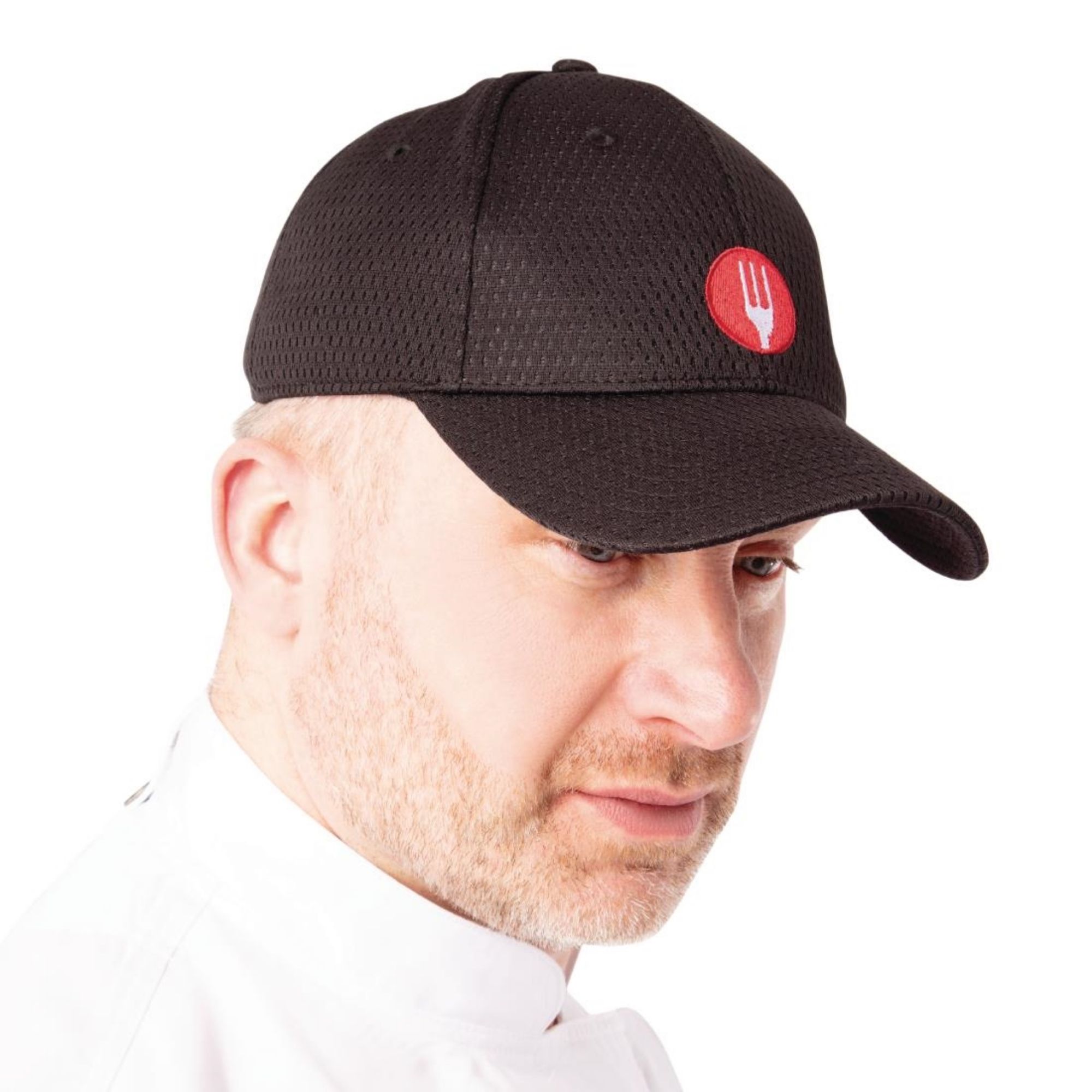 Picture of Chef Works Cool Vent Baseball Cap Black