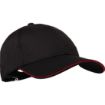 Picture of Chef Works Cool Vent Baseball Cap Black with Red - A945
