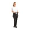 Picture of Chef Works Short Bistro Apron Black - A425